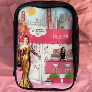 BENEFIT Let The Beauty Begin 2014 Make Up Bag Case